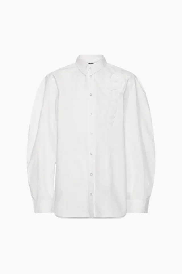 Rotate Oversized Shirt – Bright White — produktfoto