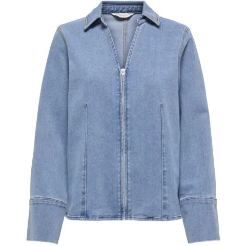 ONLY skjorte Onlfrida – Light Medium Blue Denim — produktfoto