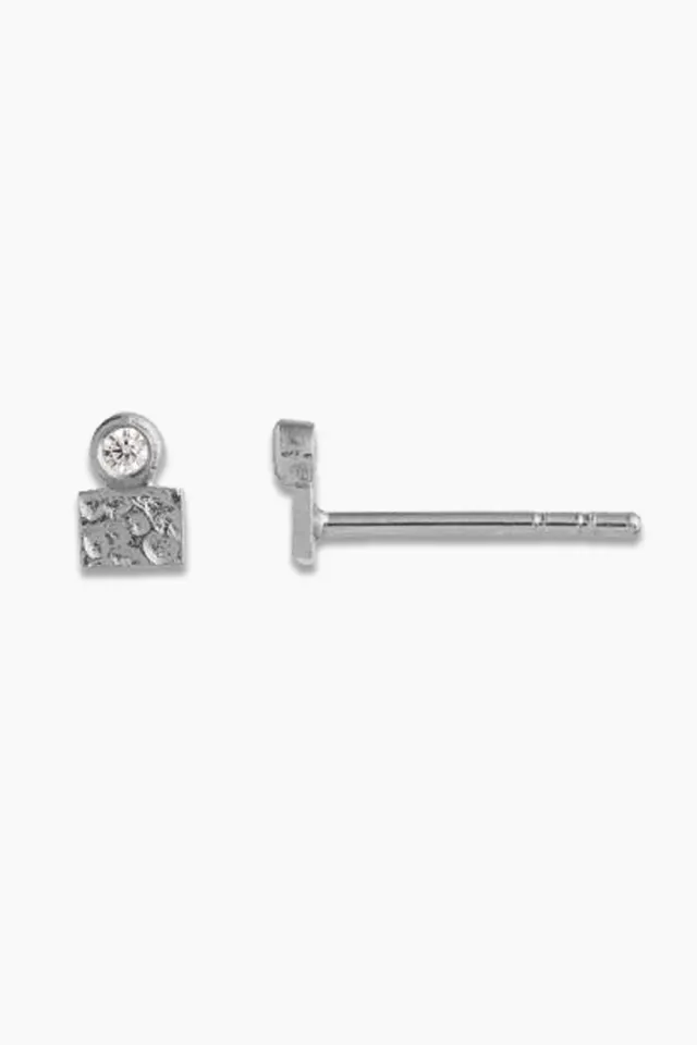 STINE A Tres Petit La Mer Earring With Stone Silver – Sølv — produktfoto