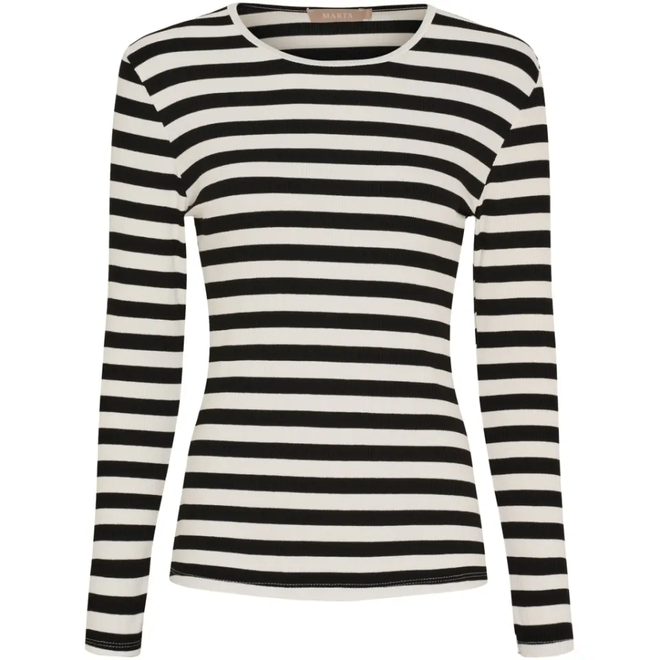 Marta du Château langærmet t-shirt MdcBegonia 7702 – sort — produktfoto