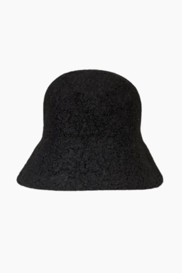 Oval Square Bell Hat – sort — produktfoto
