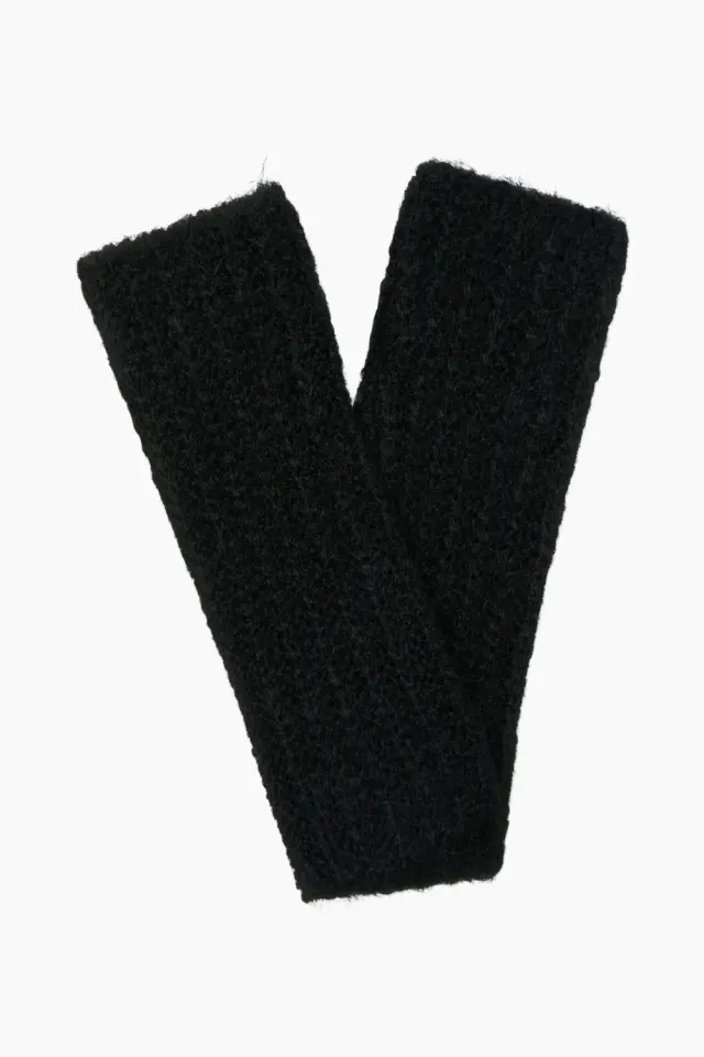 .Object Objmilu Fingerless Gloves Knit 135 - Black – Object — produktfoto