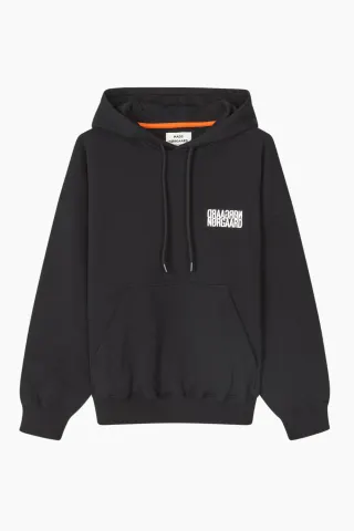 Mads Nørgaard Organic Sweat Atlas Hoodie – sort — produktfoto