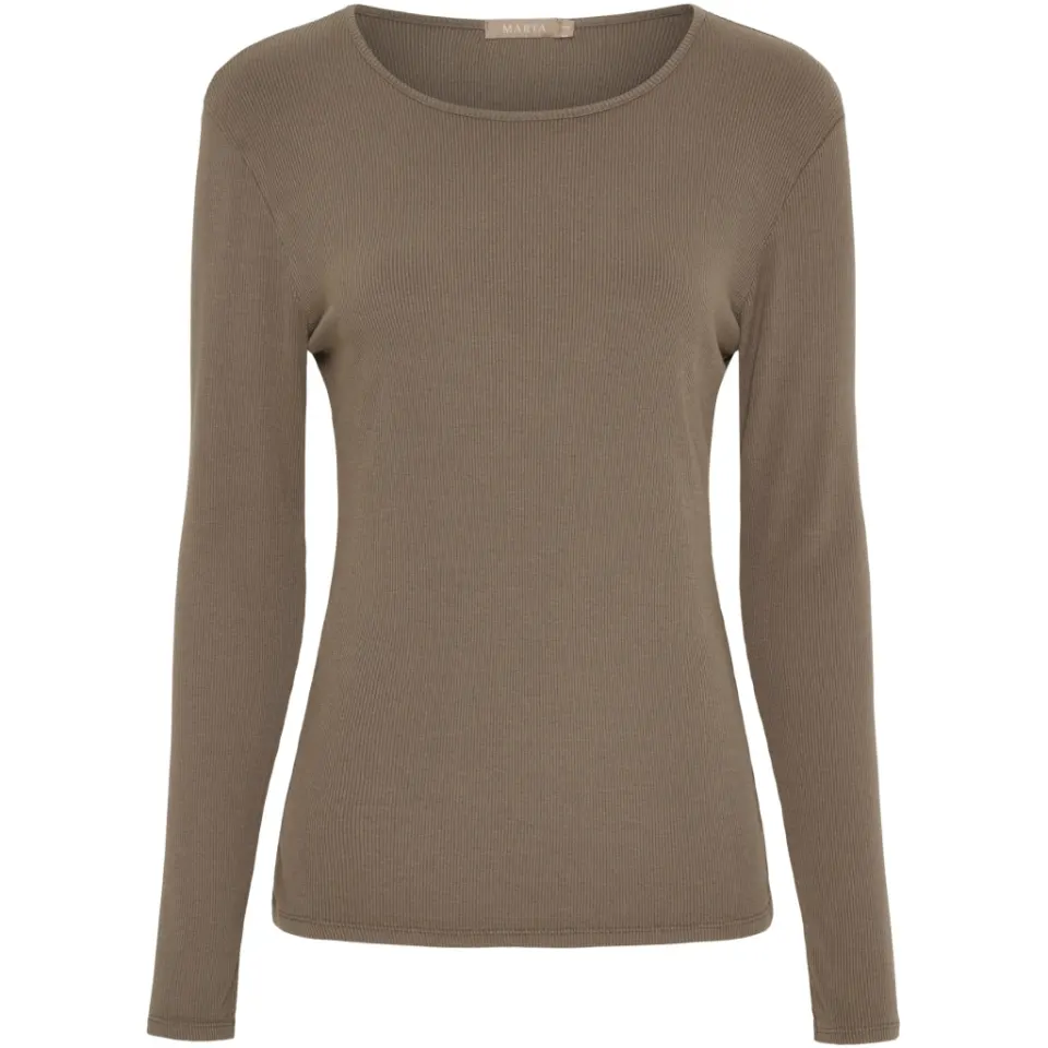 Marta du Château langærmet t-shirt MdcAster 4906 – Fango — produktfoto