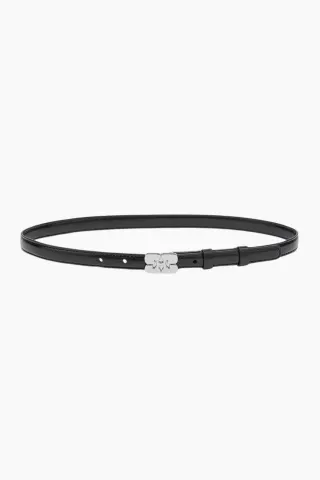 GANNI Kat Belt Small Patent A7112 – sort — produktfoto
