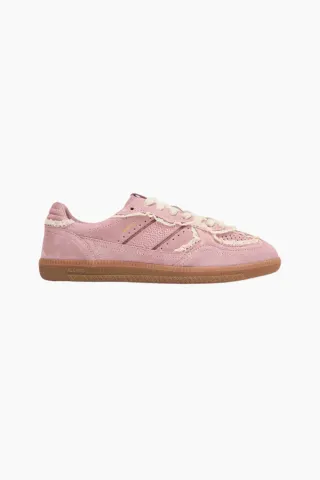 Alohas Tb.490 Crochet Pink Leather Sneakers – Crochet Pink — produktfoto