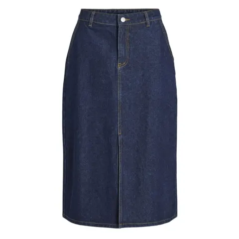 VILA nederdel Vikira – Dark Blue Denim — produktfoto