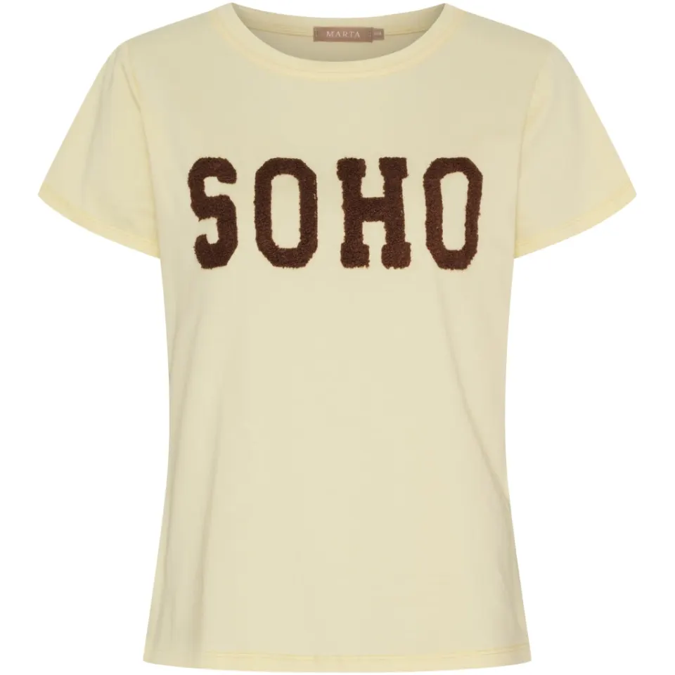 Marta du Château T-Shirt MdcHerdis 84275 – Yellow14/Moro — produktfoto