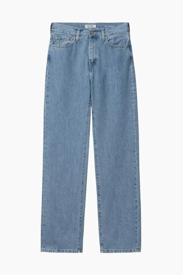 Carhartt W' Noxon Pant - Blue Stone Bleached – Carhartt WIP — produktfoto