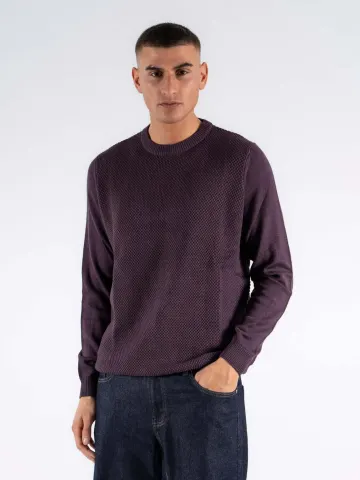 Marcus MAhubble crew neck knit – Plum Perfect — produktfoto
