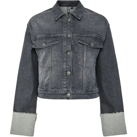 Pieces jakke Pcpil – Grey Denim — produktfoto