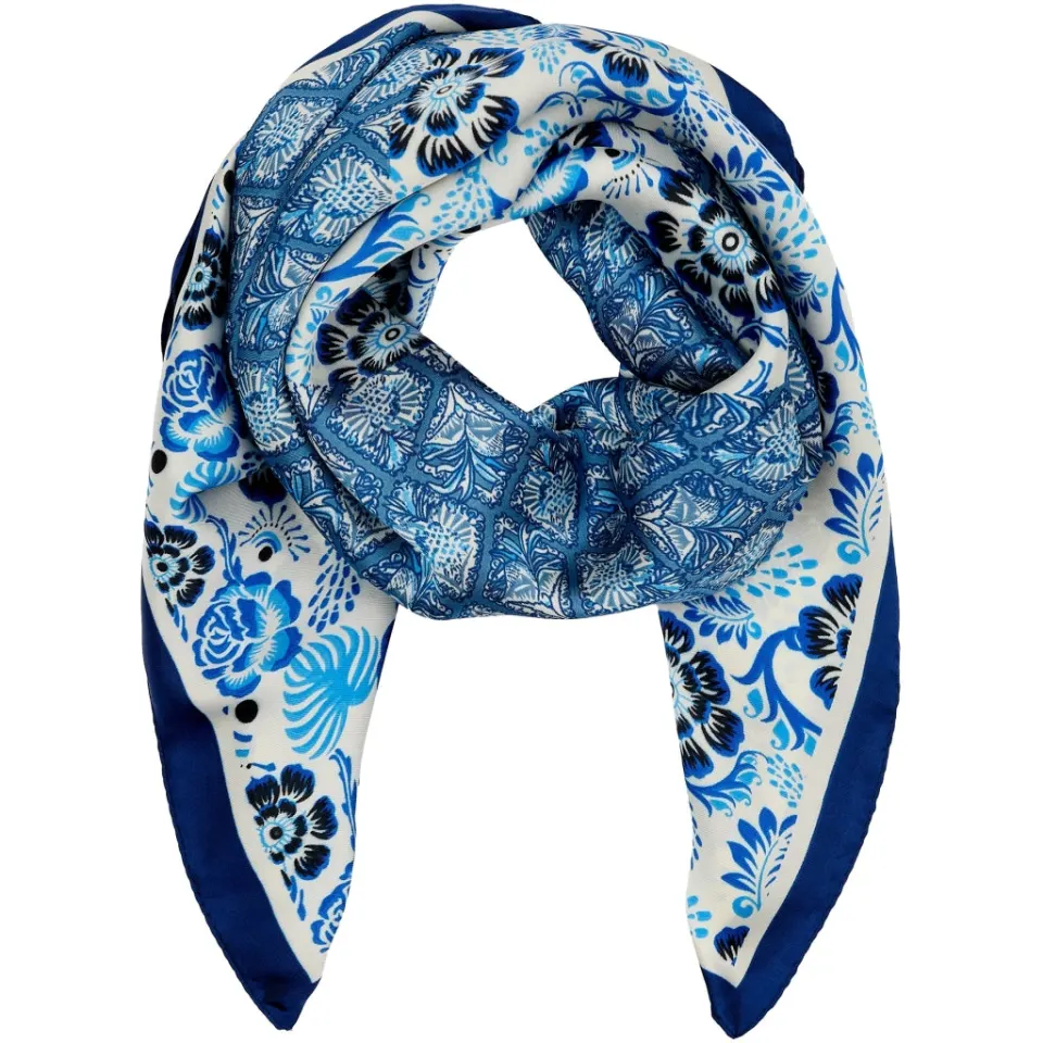 Marta du Château tørklæde MdcJuline FA-Scarf – Blue3874 — produktfoto
