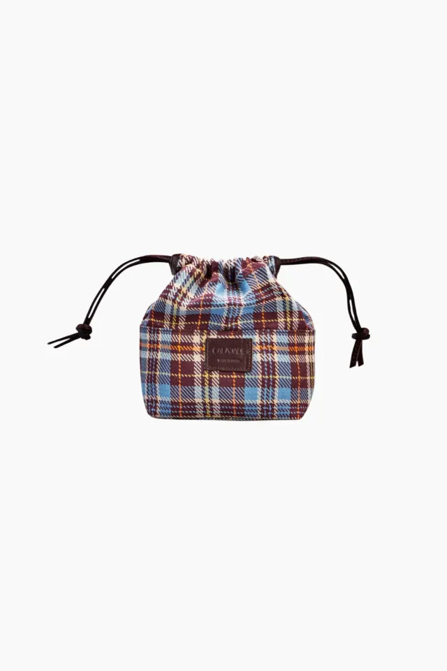 Cala Jade Misu Mini Innerbag – Pille Tartan Gold — produktfoto