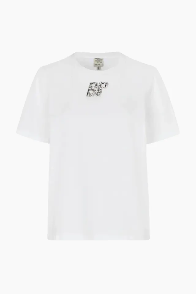 Baum und Pferdgarten Jawo T-shirt – White Rhinestones — produktfoto