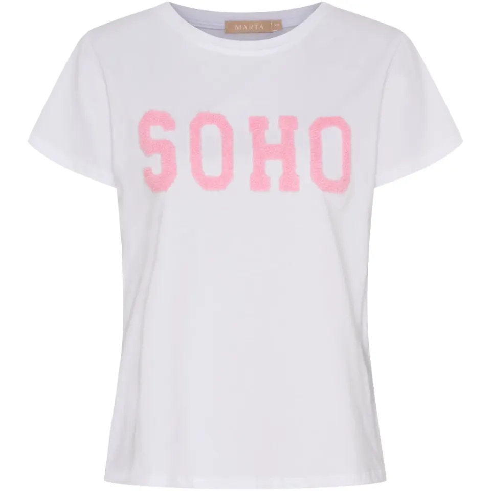 Marta du Château T-Shirt MdcHerdis 84275 – White/Baby — produktfoto