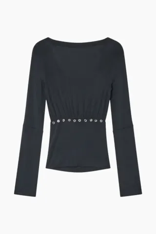 Silfen Studio Bette Top – sort — produktfoto