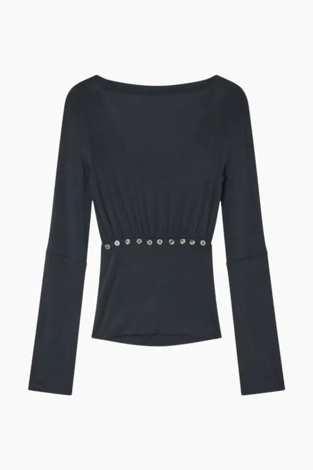 Silfen Studio Bette Top – sort — produktfoto