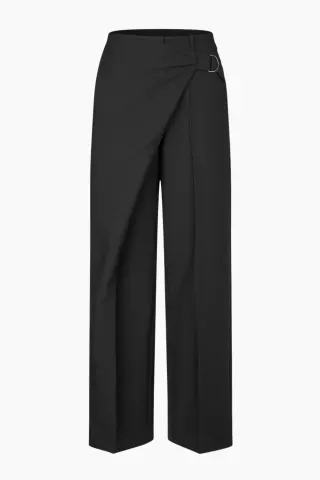 Oval Square Lind Trousers – sort — produktfoto
