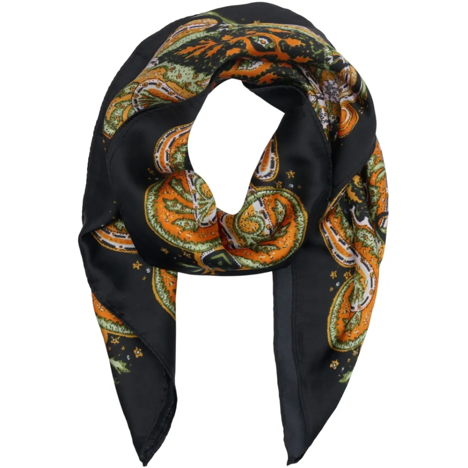 Marta du Château tørklæde MdcJuline FA-Scarf – Black31246 — produktfoto