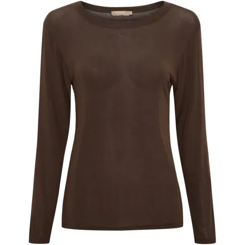 Marta du Château bluse top MdcElissa solid 7914 – Moro — produktfoto