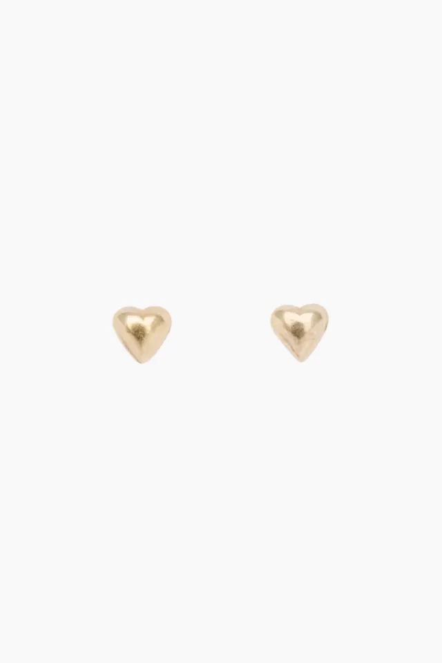 Pico Heart Studs – Goldplated — produktfoto