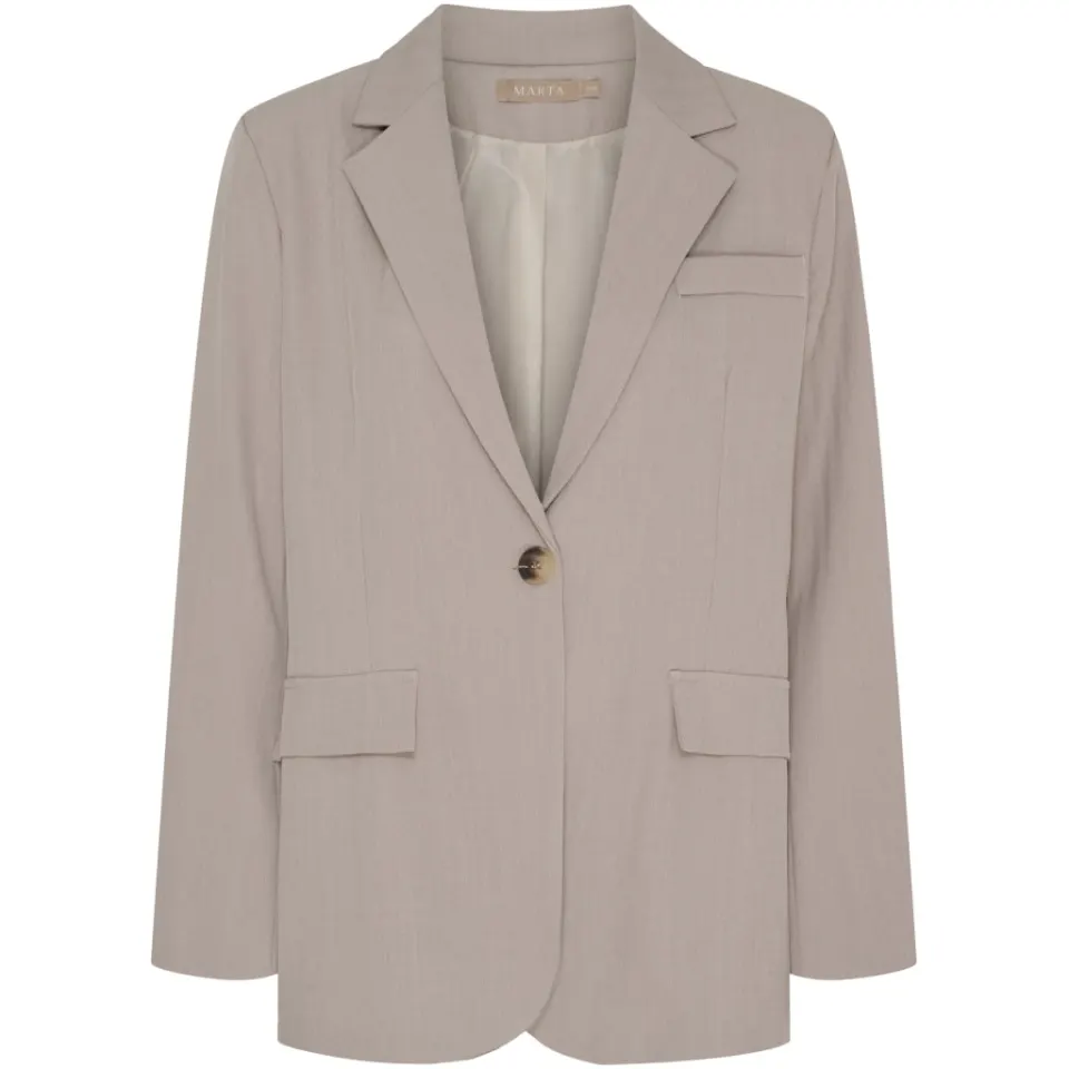Marta du Château blazer MdcMajken 15502RC – Dark Beige — produktfoto