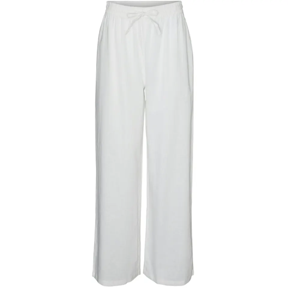 Vero Moda bukser Vmlinn – Snow white — produktfoto