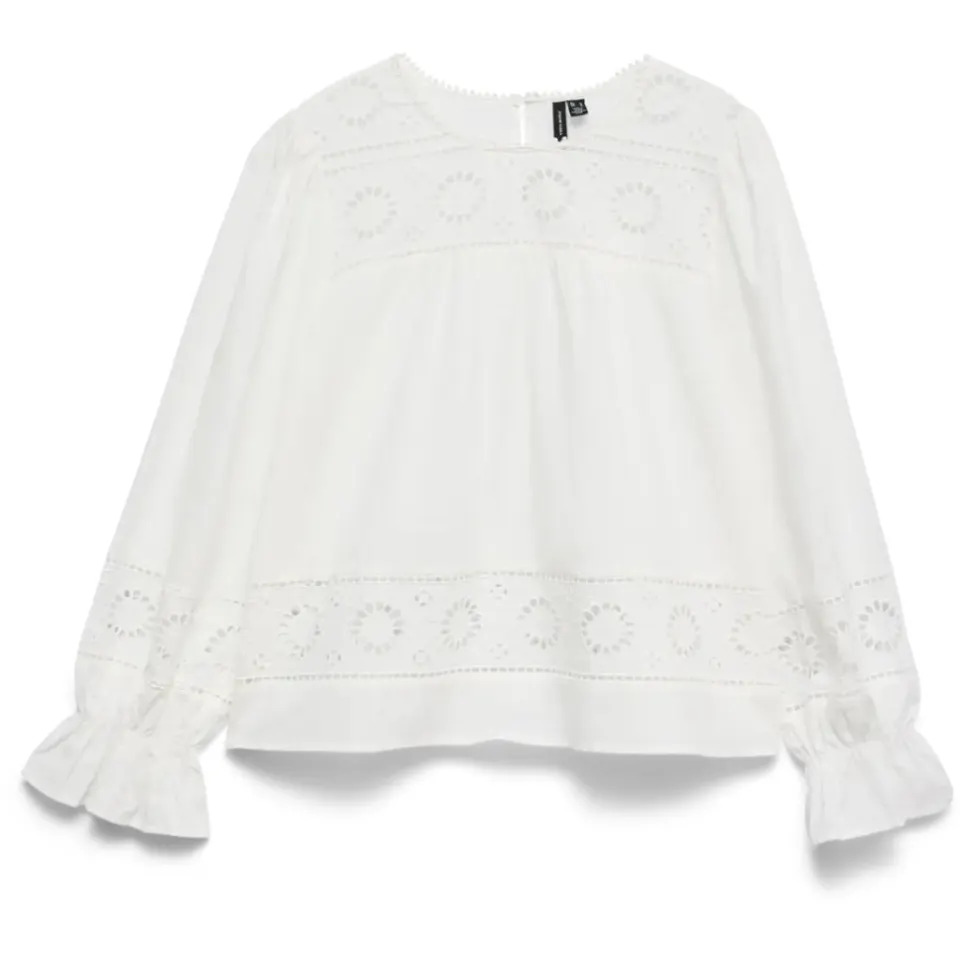 Vero Moda bluse Vmuna – Snow white — produktfoto
