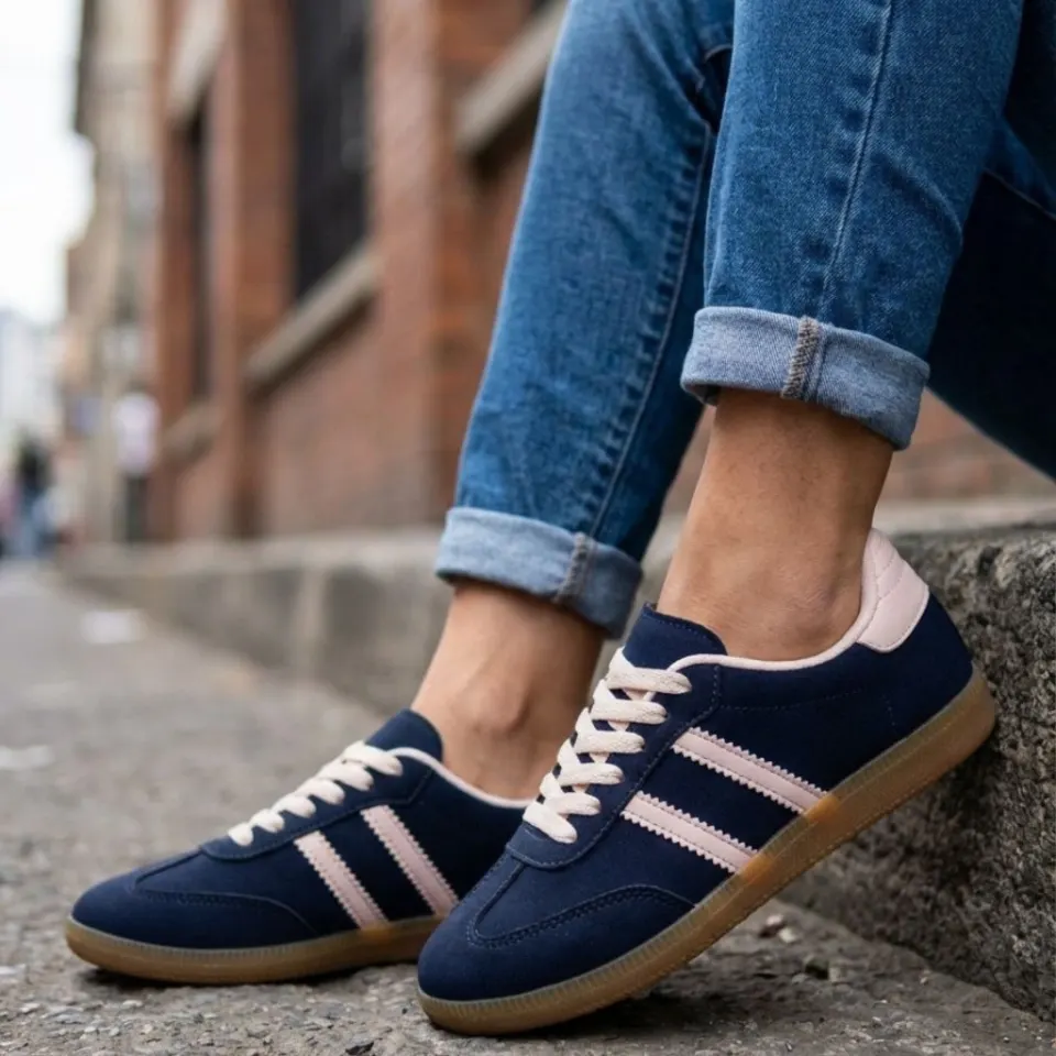 Briar sneakers A-108 – marineblå — produktfoto