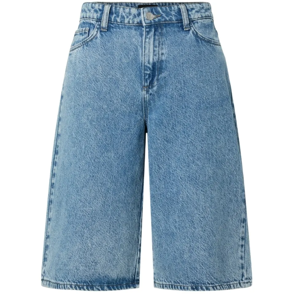 Pieces shorts Pcsky – Medium blue denim — produktfoto