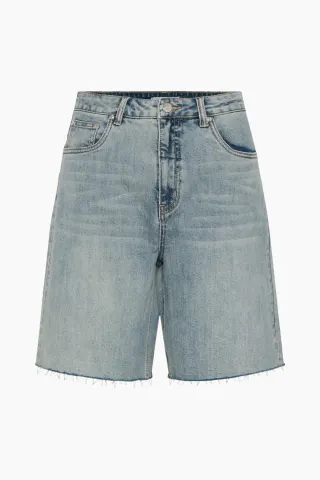 Gestuz GZnoma MW Shorts – Vintage Mid Blue Wash — produktfoto