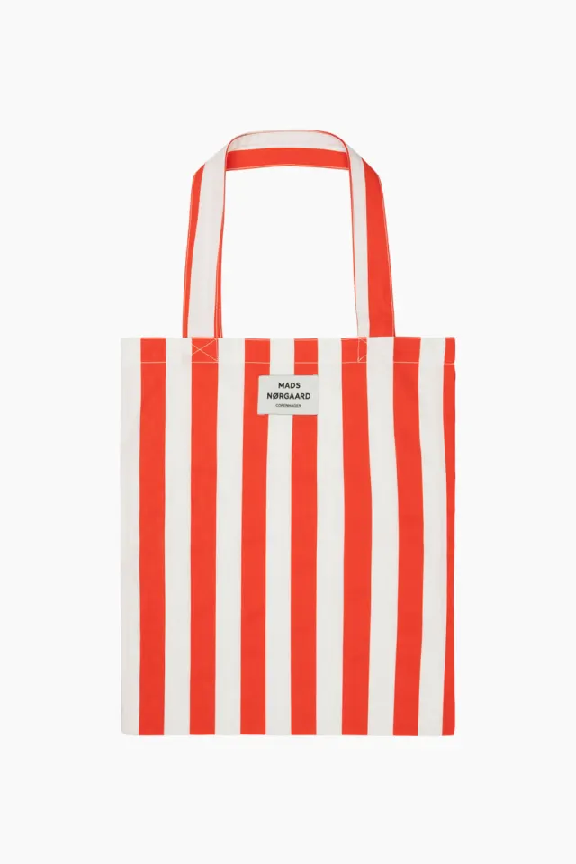 Mads Nørgaard Sacky Atoma Bag – Cherry Tomato/White Alyssum — produktfoto