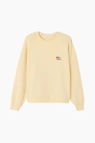 American Vintage Atubay Sweatshirt – Ecru — produktfoto