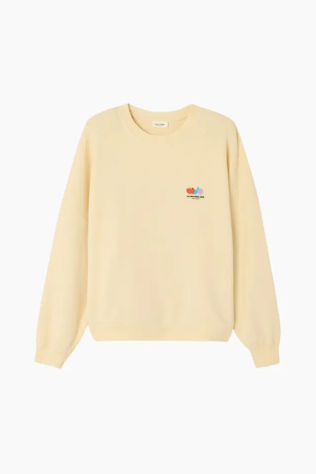 American Vintage Atubay Sweatshirt – Ecru — produktfoto