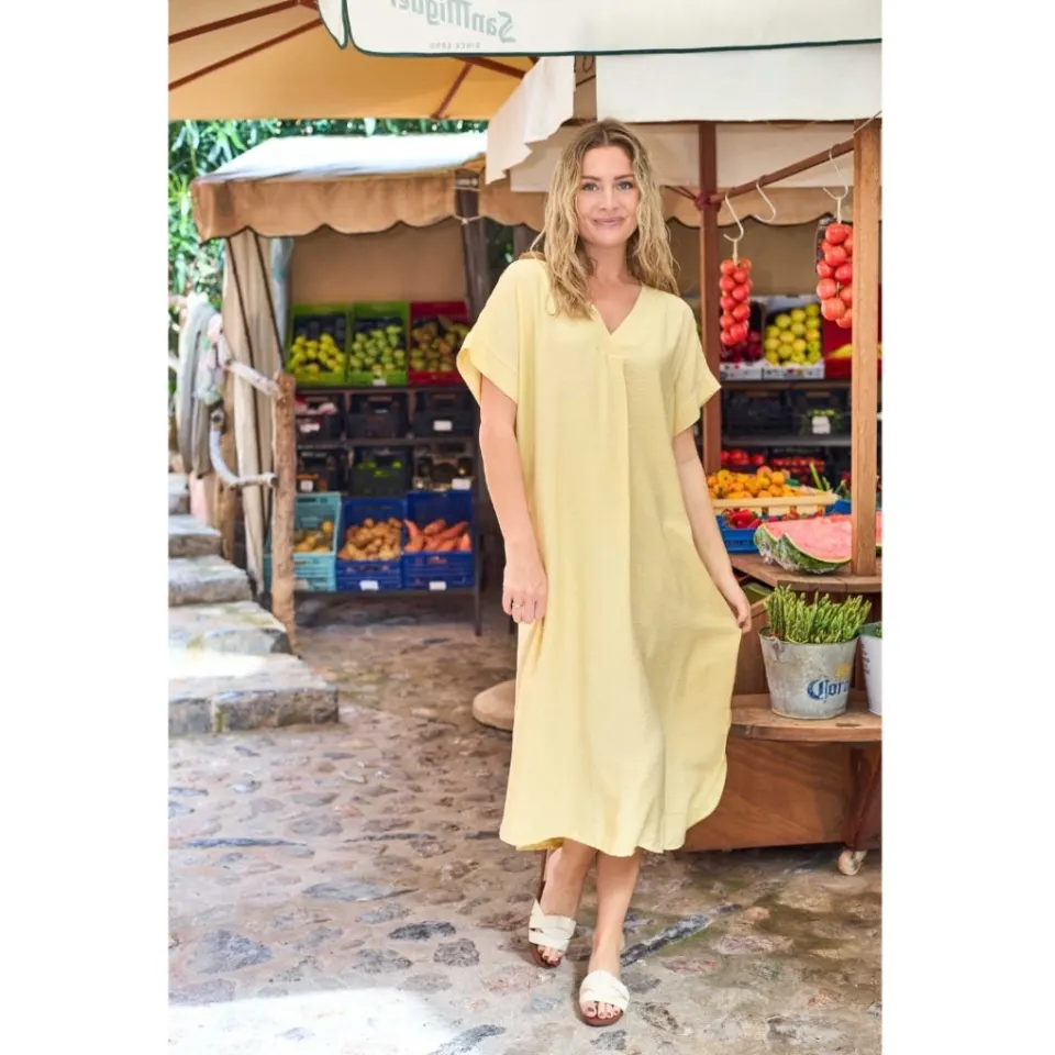 Black Colour kjole Bcsamos – Lt. Yellow — produktfoto