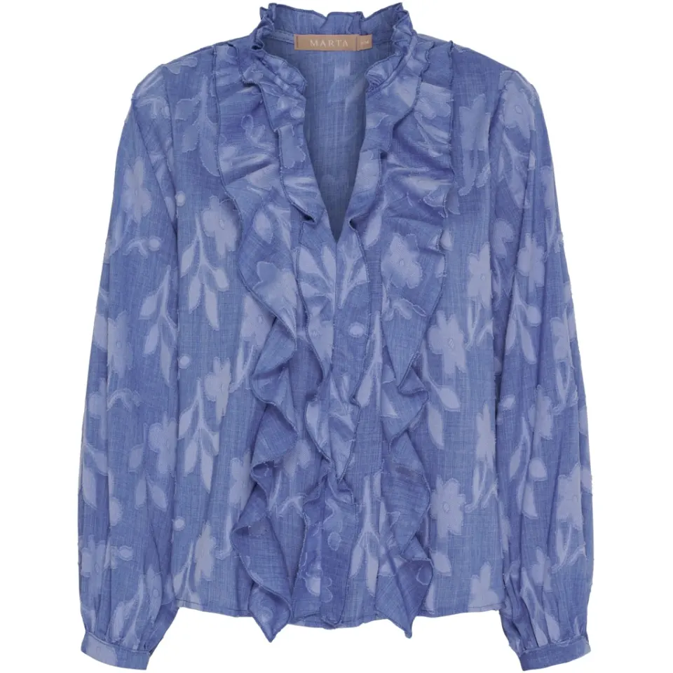 Marta du Château bluse MdcElea 58221 – Denim — produktfoto