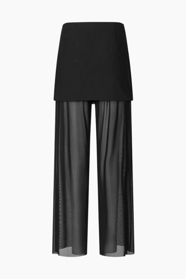 Oval Square Sisi Skirt Trousers – sort — produktfoto