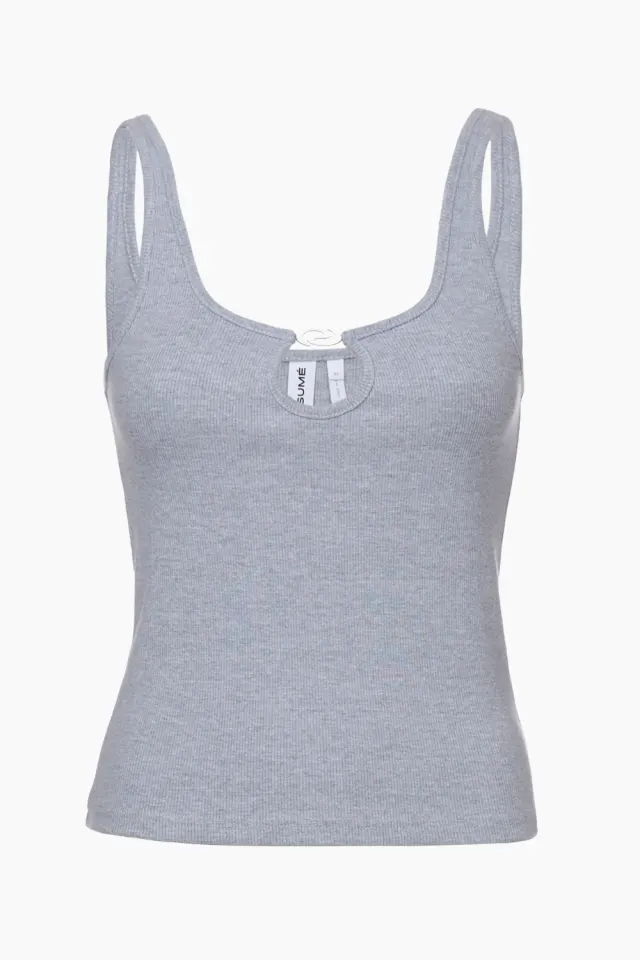 Résumé LucyRS Top – Grey Melange — produktfoto