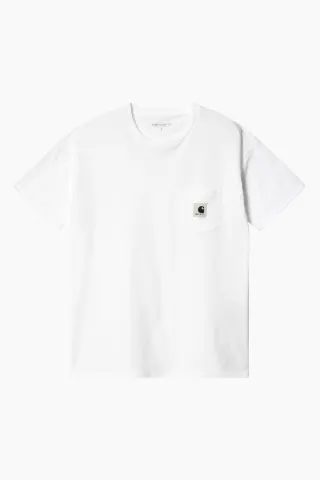 Carhartt W' S/S Pocket T-shirt - White – Carhartt WIP — produktfoto