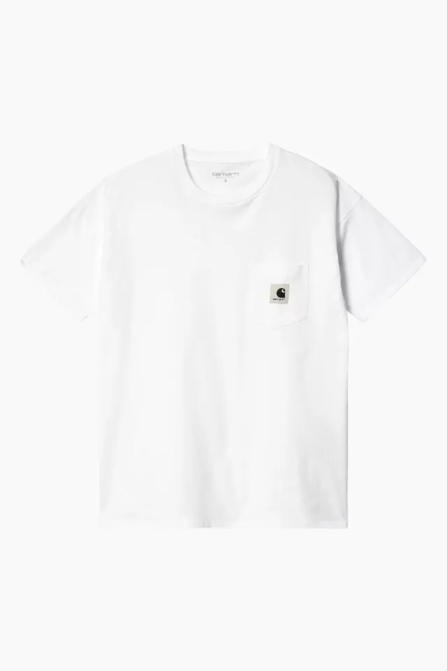 Carhartt W' S/S Pocket T-shirt - White – Carhartt WIP — produktfoto