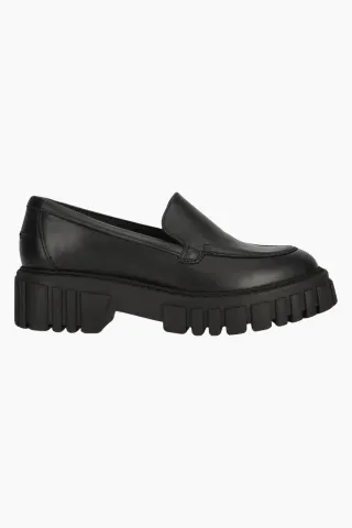 Clarks Page Loafer D – Black Leather — produktfoto