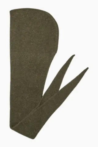 Oval Square Hood Scarf – Dark Army — produktfoto