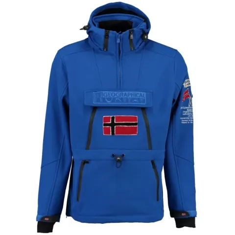 Geographical Norway Anorak Softshell Jakke Tuilding – blå — produktfoto