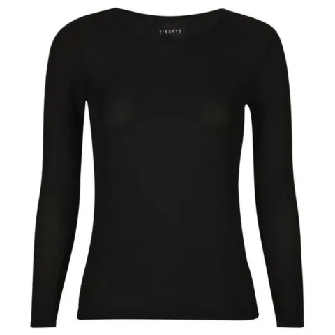 Liberté bluse Mesh – sort — produktfoto