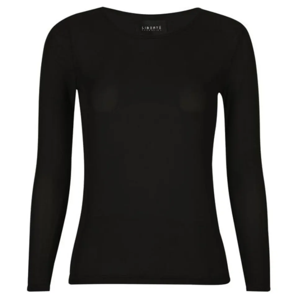 Liberté bluse Mesh – sort — produktfoto