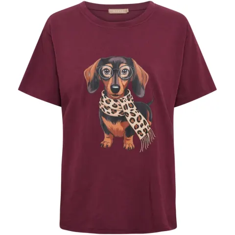 Marta du Château T-Shirt Mdcinge – bordeaux — produktfoto