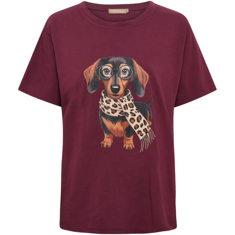 Marta du Château T-Shirt Mdcinge – bordeaux — produktfoto