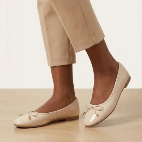Solstice ballerina sko C118 – beige — produktfoto