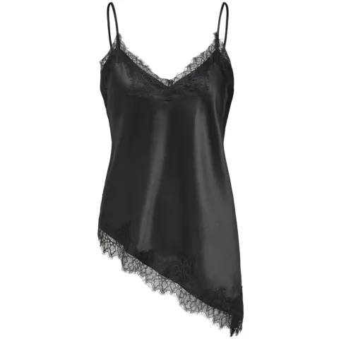 ONLY top Onlbella i 98 % polyester og 2 % elastan – sort — produktfoto