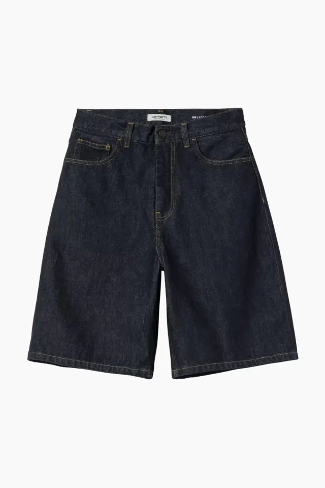 Carhartt W' Brandon Short I037021 - Denim Blue Rinsed – Carhartt WIP — produktfoto
